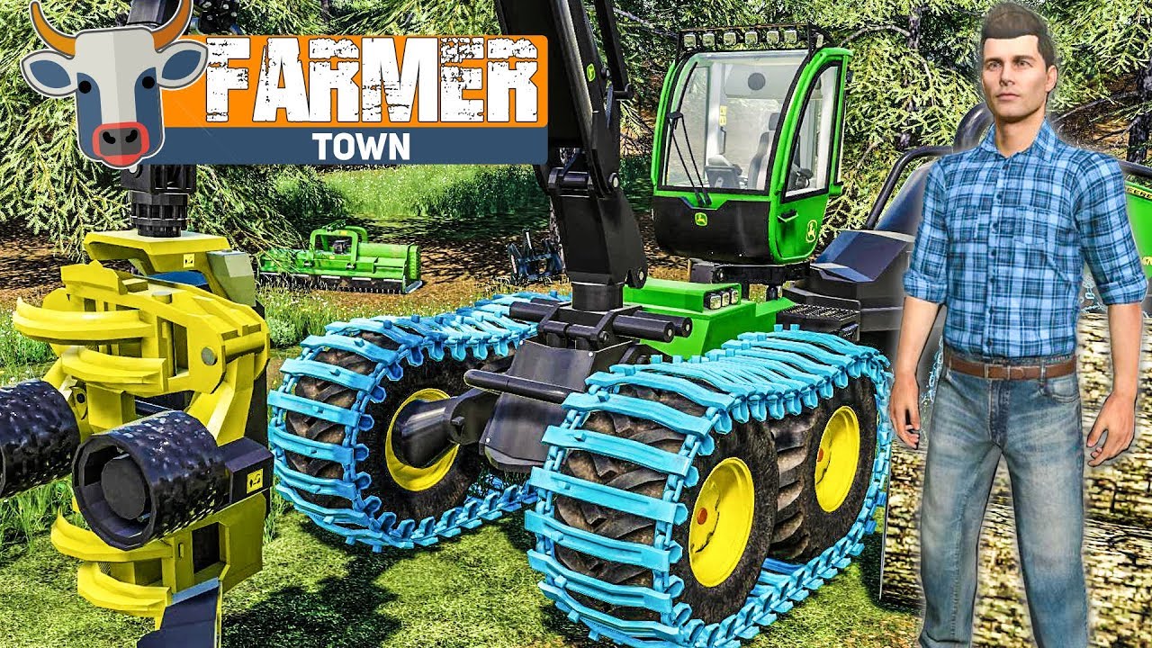 LS19 FarmerTown #32: Schwere MASCHINEN beim Förster ausprobiert | LANDWIRTSCHAFTS SIMULATOR 19