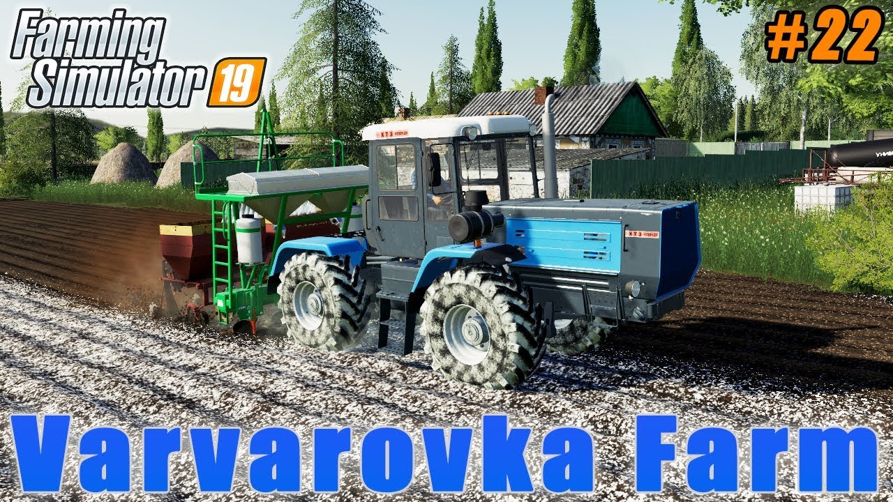 Liming soil, planting potatoes, sowing soybeans | Farming in Varvarovka | FS 19 | Timelapse #22