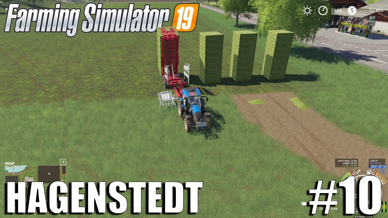 Transporting Hay Bales | Hagenstedt | Timelapse #10 | Farming Simulator 19 Timelapse
