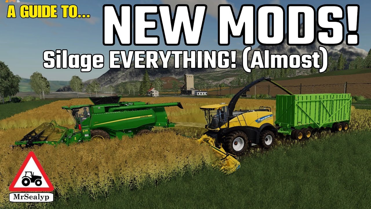 A GUIDE TO... NEW MODS! Silage EVERYTHING! (Almost). Farming Simulator 19, PS4, Assistance!