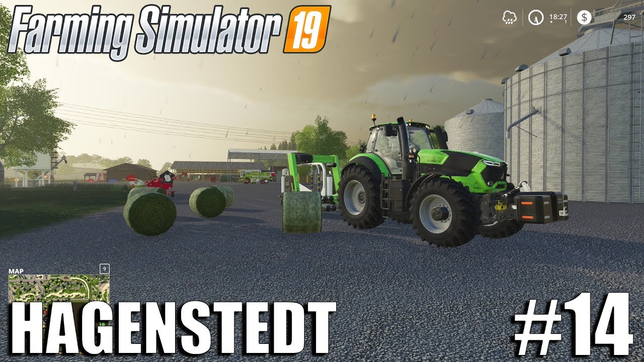 Bailing In The Storm | Hagenstedt | Timelapse #14 | Farming Simulator 19 Timelapse
