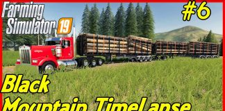 FS19 Timelapse, Black Mountain #6: Serious Logging Train!