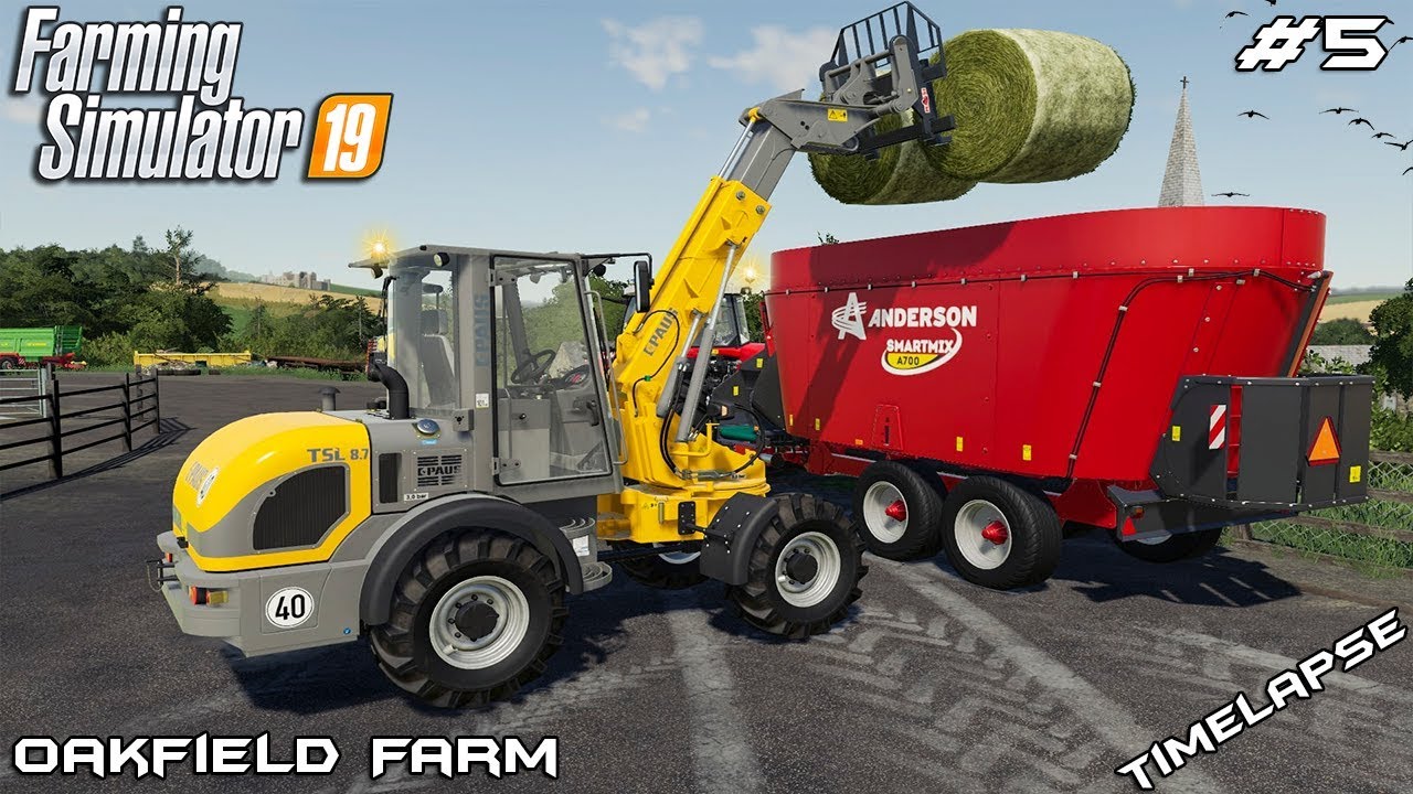 Feeding animals and weed control | Animals on Oakfield Farm | Farming Simulator 19 | Episode 5