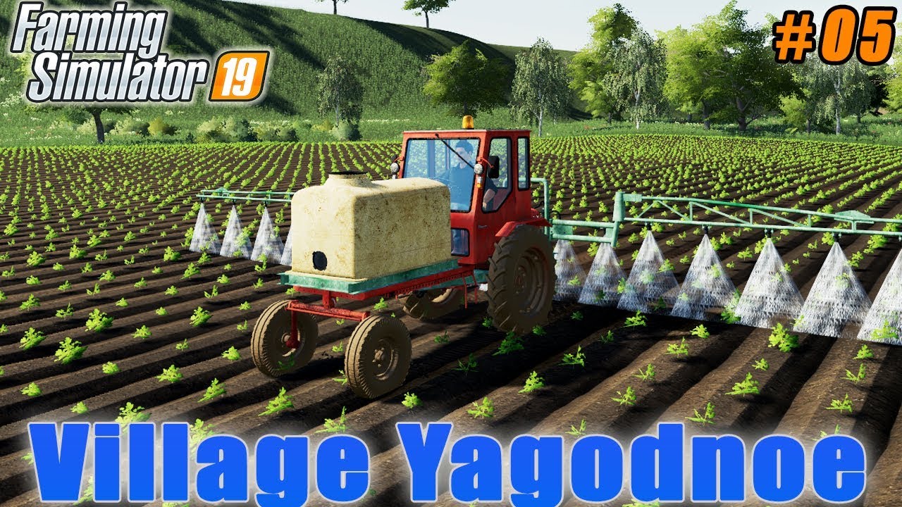 Fertilizer with new equipment, sale  wood chip | Farming on Village Yagodnoe | FS 19 | Timelapse #05