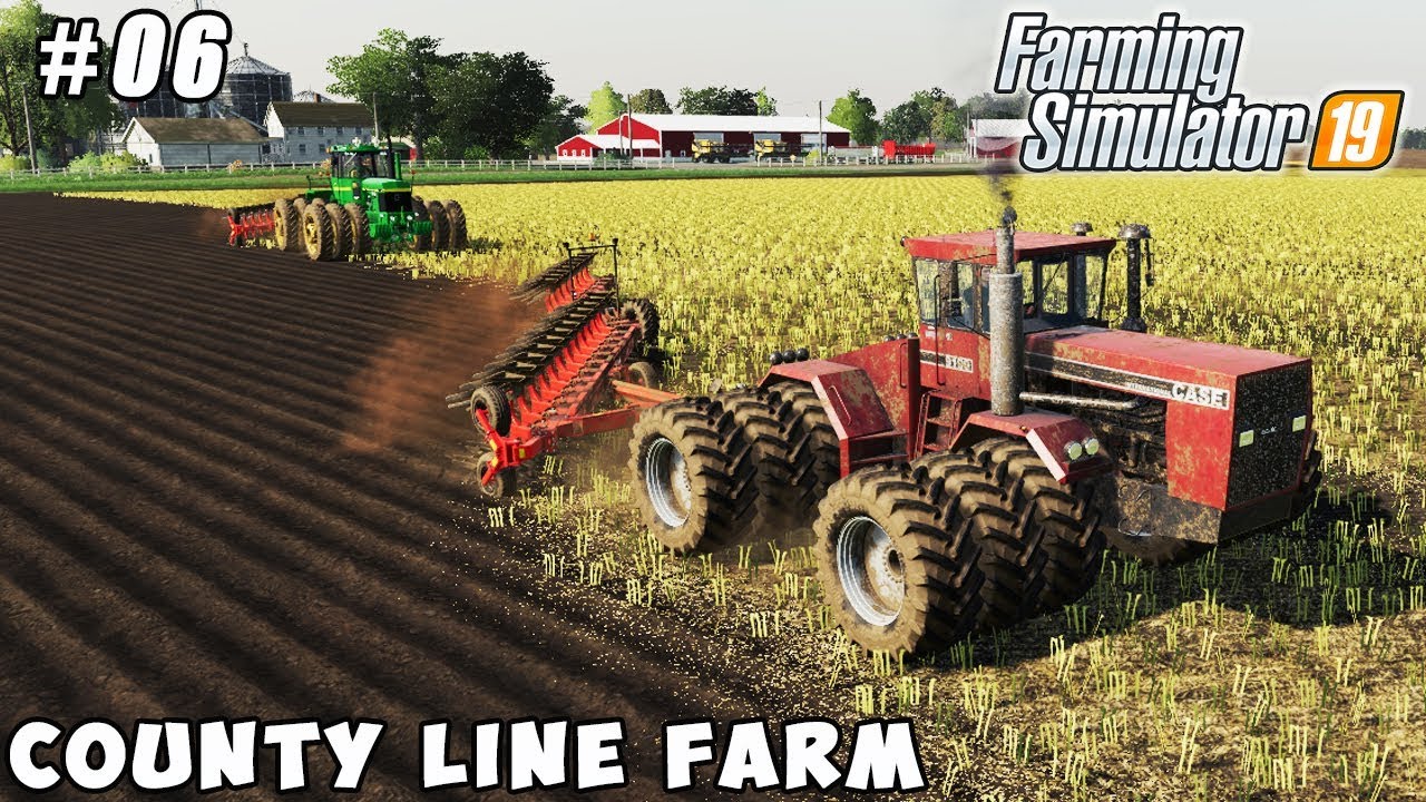 Plowing field, harvesting canola | Farming on County Line Farm | FS 19 | Timelapse #06