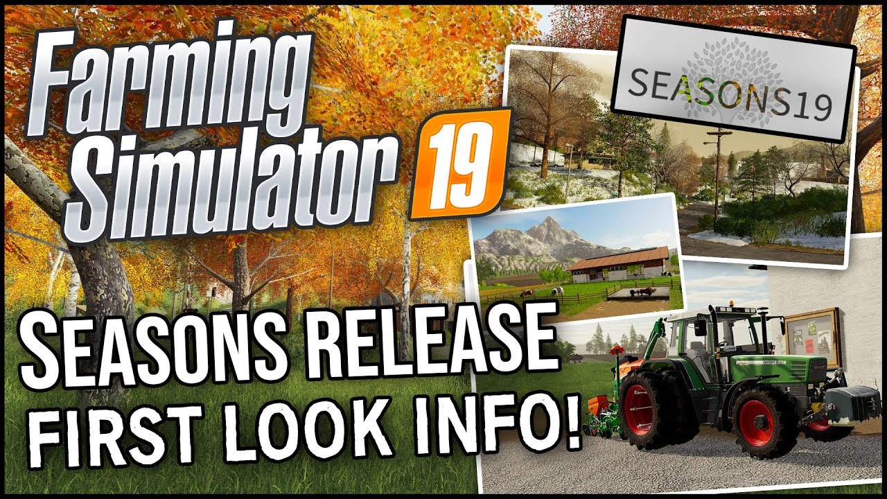 SEASONS 19! RELEASE DATE & NEW FEATURES - DROUGHTS & BAD CROPS! | Farming Simulator 19