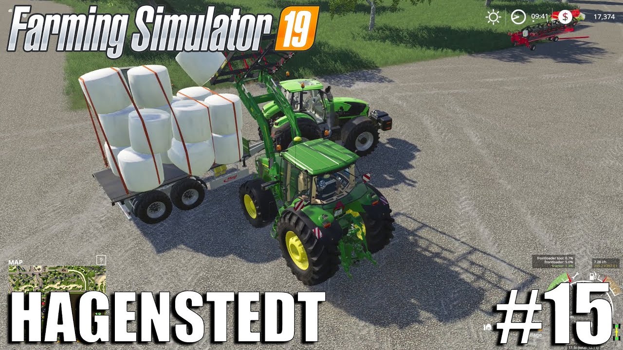 Stacking Silage Bales | Hagenstedt | Timelapse #15 | Farming Simulator 19 Timelapse