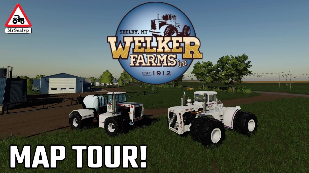 WELKER FARMS, NEW MOD MAP! MAP TOUR! Farming Simulator 19, PS4.