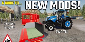 A GUIDE TO... NEW MODS! Friday Triple. 19th July 2019, Farming Simulator 19, PS4, Assistance!