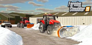 SNOW IN FARM SIM! SNOWPLOWING 2 FEET OF SNOW WITH CASE MAGNUM | FARMING SIMULATOR 2019