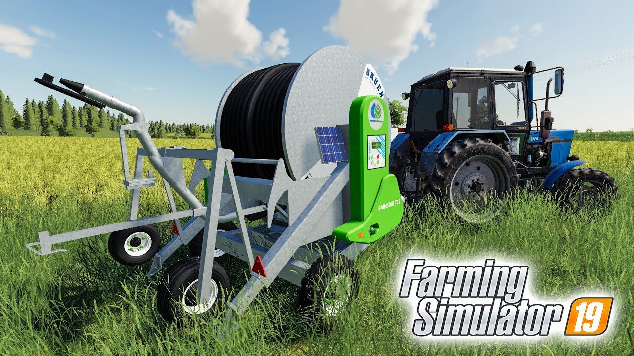 КУПИЛ НОВУЮ ТЕХНИКУ В КОЛХОЗ!  ПОЛИВОЧНЫЙ КОМПЛЕКС FARMING SIMULATOR 19