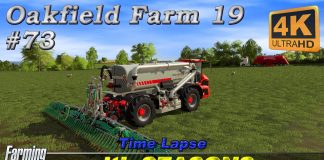 Baling & collecting hay bales. Spreading digestate | Oakfield Farm with Seasons | FS19 TimeLapse #73