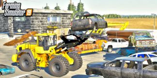 SCRAP YARD! SCRAPPING (4) RUSTY OLD CARS FOR A CUSTOMER | FARMING SIMULATOR 2019