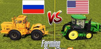 Farming Simulator 19 : TUG OF WAR !!! AMERICA vs RUSSIA :  Who Will Win?