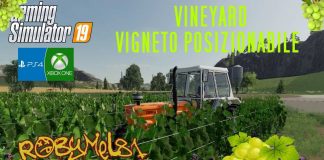 Farming Simulator 19 - Vineyard/Vigneto posizionabile - ROBYMEL81 MODDING - TEST MOD (CONSOLE/PC)