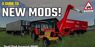 A GUIDE TO... NEW MODS! 2nd/3rd Sept 2019, Farming Simulator 19, PS4, Assistance!