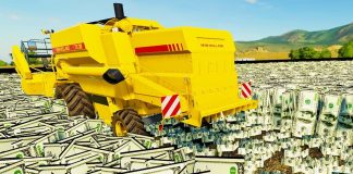 I Grew and Harvested $100 Bills - Farming Simulator 19
