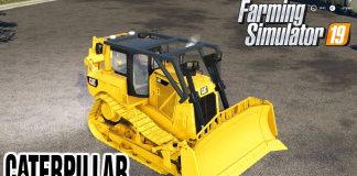 BullDozer CATERPILLAR D8T SDM  Farming Simulator 19 Mods