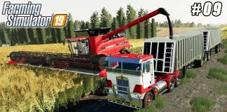 Collecting hay bales, spraying herbicide, harvesting canola | Lone Oak Farm | FS 19 | Timelapse #09