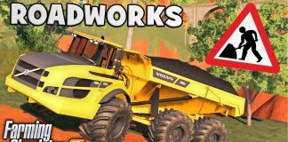 FINISHING THE ROAD SURFACE - ROADWORKS IN FARMING SIMULATOR 19
