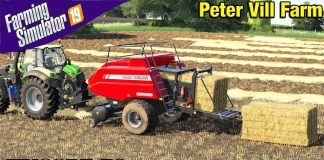 MAKING HESSTON BALES Farming Simulator 19 Timelapse - Peter Vill Farm FS19 Episode 50