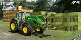 Making hay bales & stacking bales | Lone Oak Farm 19 | Farming Simulator 19 | Episode 4