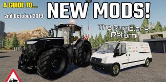 A GUIDE TO... NEW MODS! 2nd October 2019, Farming Simulator 19, PS4, Assistance!