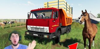 КУПИЛ СЕБЕ КОНЯ НА ФЕРМУ - СПАСАЕМ КАМАЗ в FARMING SIMULATOR 19