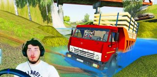 УТОПИЛИ КАМАЗ В ОГРОМНОЙ ЛУЖЕ - FARMING SIMULATOR 19