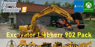 FARMING SIMULATOR 19 - ITA -Excavator Liebherr 902 Pack - TEST MOD (Console/Pc)
