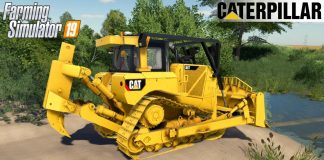Farming Simulator 19 - BULLDOZER CATERPILLAR D8T Builds a Bridge across the River