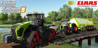 Farming Simulator 19 - CLAAS XERION 4000-5000 TERA TRAC Pulls out a Tractor