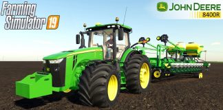 Farming Simulator 19 - JOHN DEERE 8R US TRACTOR On Large and Dual Wheels