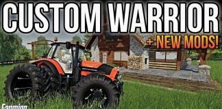 NEW MODS FS19! Customizable Warrior Tractor + Big Map Landscape Update!
