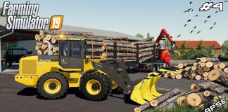 Transporting 5m logs & selling woodchip | Forestry on Geiselsberg | Farming Simulator 19 | Episode 4
