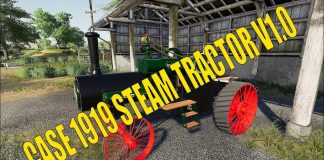 CASE 1919 STEAM TRACTOR V1.0 for Farming Simulator 19