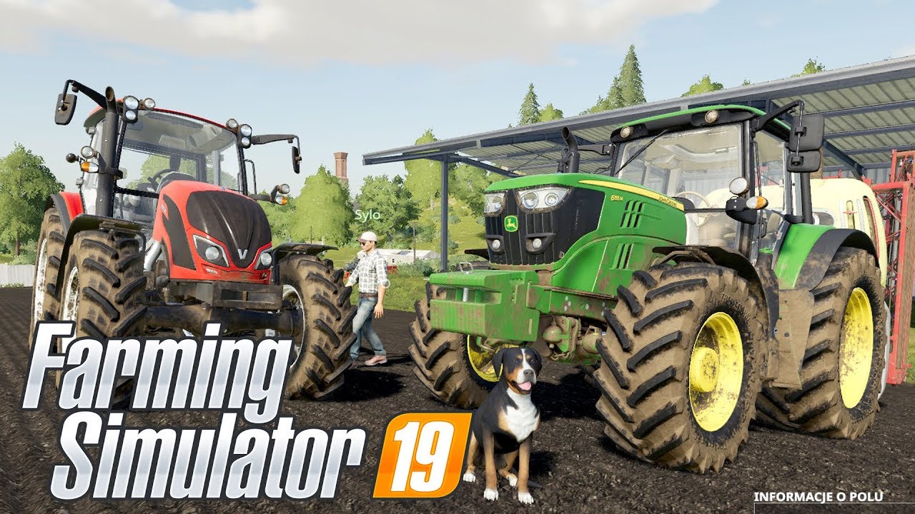 CIĘŻKA PRACA W POLU + SŁONECZNIKI - Hogaty i Sylo - Farming Simulator 2019 Po Polsku #03 [PC/HD]