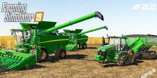 Harvesting 182 acres 1/2 | Timelapse on Ravenport | Farming Simulator 19 | Episode 22