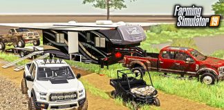 MUDDING ON SLOPPY ROAD! LIFTED RAPTOR & CUSTOM TRAILER (ROLEPLAY) | FARMING SIMULATOR 2019