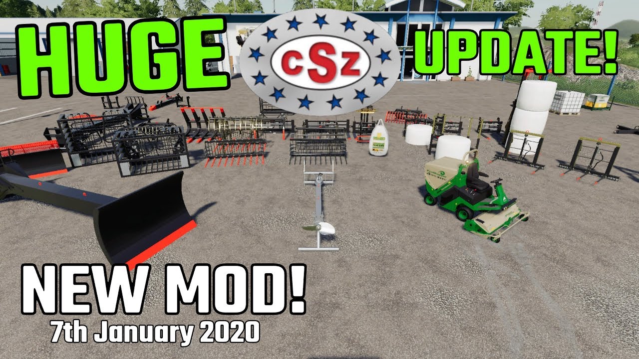 HUGE CSZ UPDATE, NEW MODS Farming Simulator 19 PS4 (Review) 7th January 2020.
