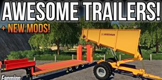 NEW MODS FS19! AWESOME TRAILERS + BIG MAP UPDATES! | FARMING SIMULATOR 19