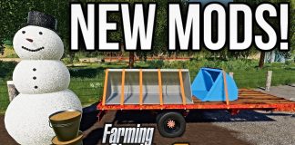 NEW MODS FS19! BUCKET MOD & SNOWMAN + MORE TENSION-BELT MODS! (Strap-Down Script Added!)