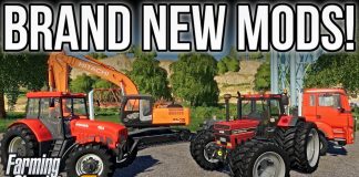 NEW MODS FS19! MODDED CASE 1455XL + HITACHI EXCAVATOR!
