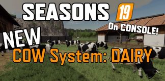 SEASONS 19 On CONSOLE (NEW COW System: DAIRY) Farming Simulator 19 PS4 (Tutorial)
