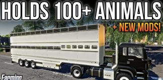 NEW MODS FS19! THIS TRAILER HOLDS OVER 100 ANIMALS! (19 MODS) | FARMING SIMULATOR 19