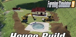 Build a house with pool and nice view  Farming Simulator 19  TP Pierrot Map