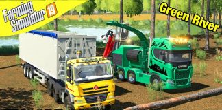 SCANIA POWER CHIPPING Farming Simulator 19 - Green River with Daggerwin Ep 14