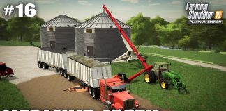 Medicine Creek #16 Building The Grain Bins, Farming Simulator 19 Timelapse, Seasons