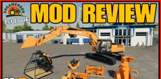 HITACHI Excavator fs19 Mod Review ps4 farming simulator 19