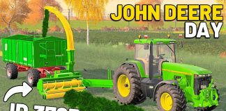 JOHN DEERE DAY WITH TRAILED FORAGER! - Goliszew Farming Simulator 19 | Ep 17
